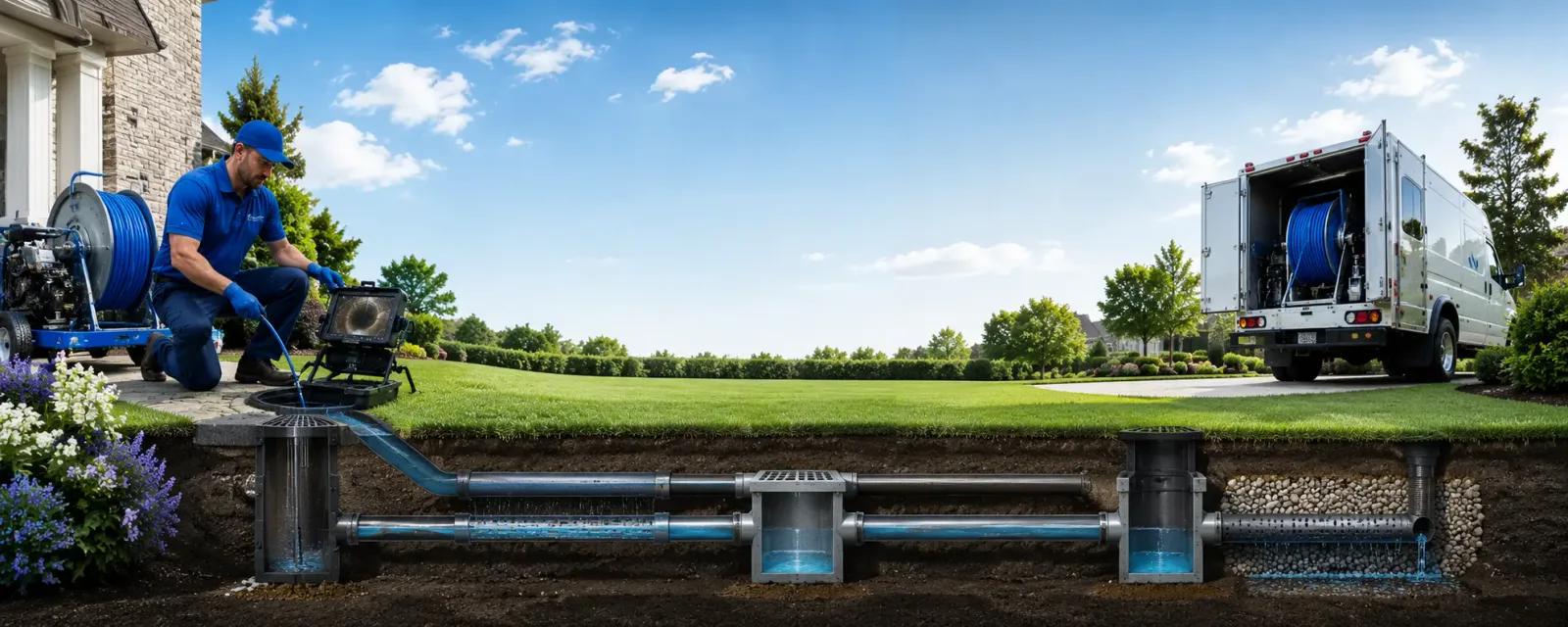 Outdoor drain cleaning information for Webster, PA